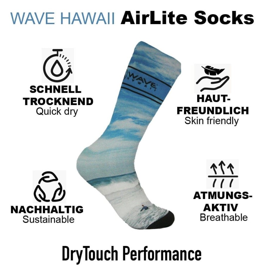 Unser Sortiment WAVE HAWAII | Airlite Drytouch Socks D5