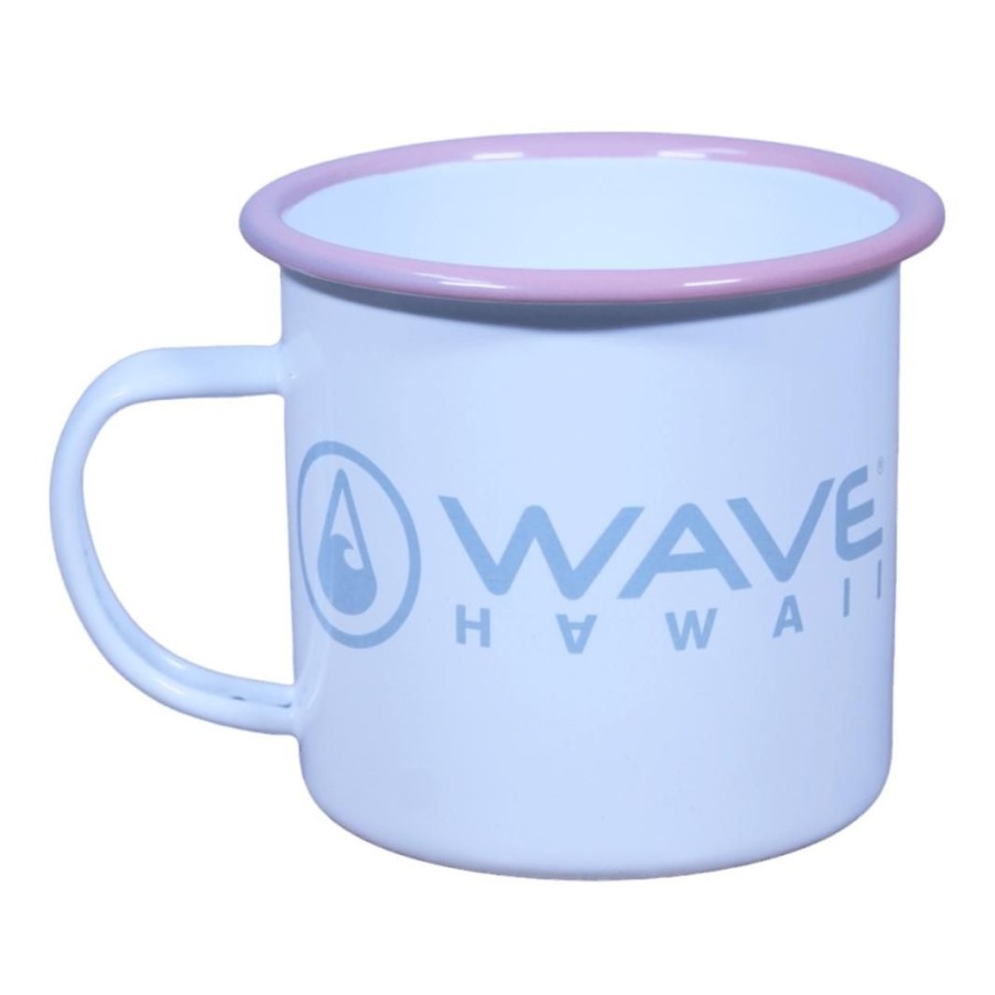 Zubehor WAVE HAWAII | Emaille-Tasse Pink-Grey, 350 Ml