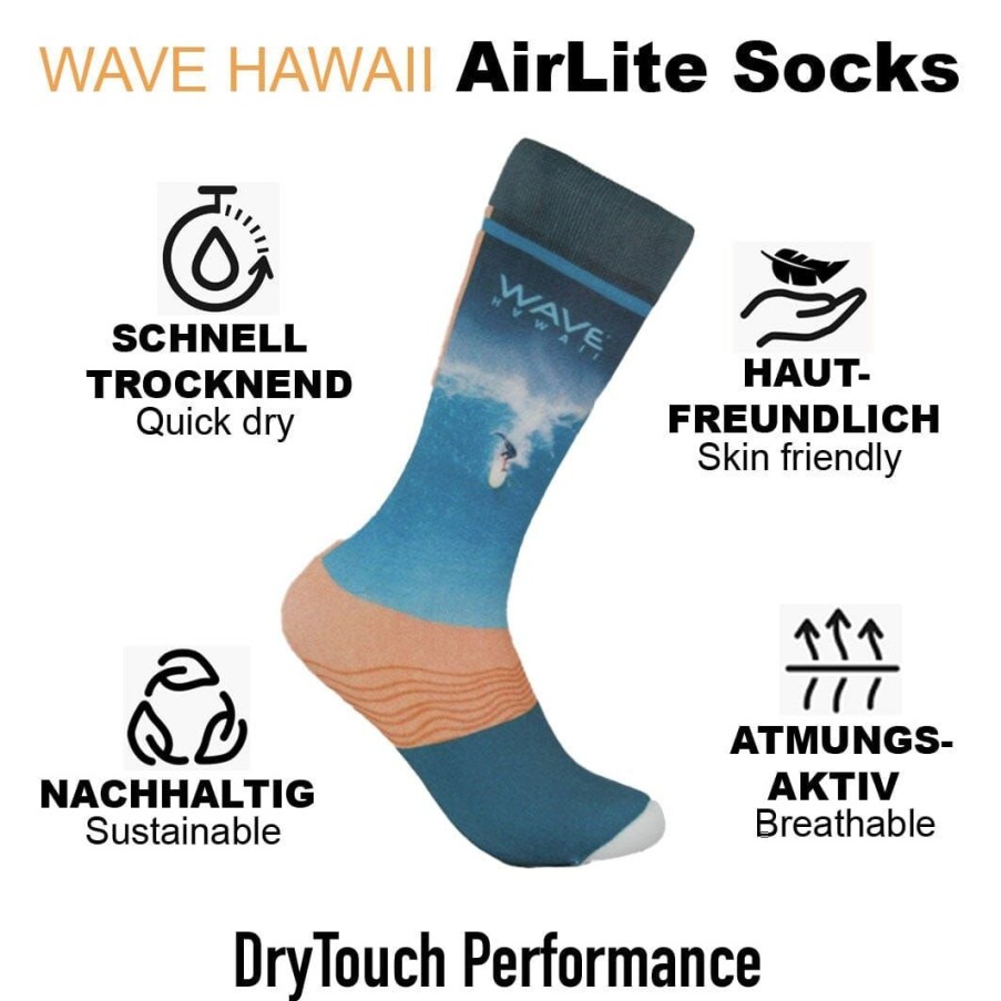 Unser Sortiment WAVE HAWAII | Airlite Drytouch Socks D3