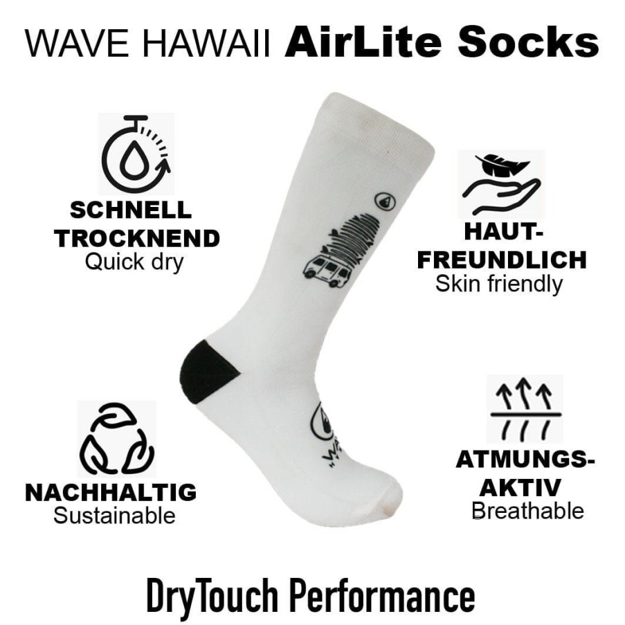 Clothing & Co. WAVE HAWAII | Airlite Drytouch Socks D11