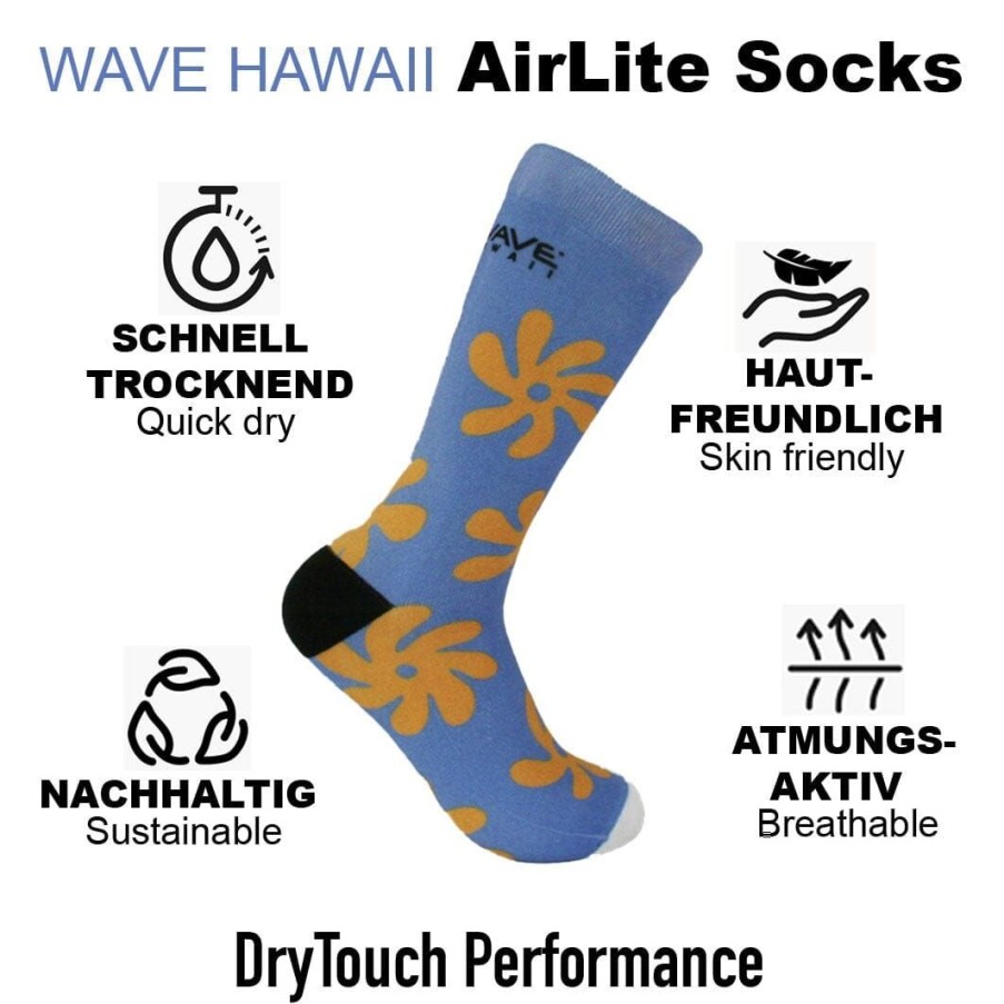 Unser Sortiment WAVE HAWAII | Airlite Drytouch Socks D8