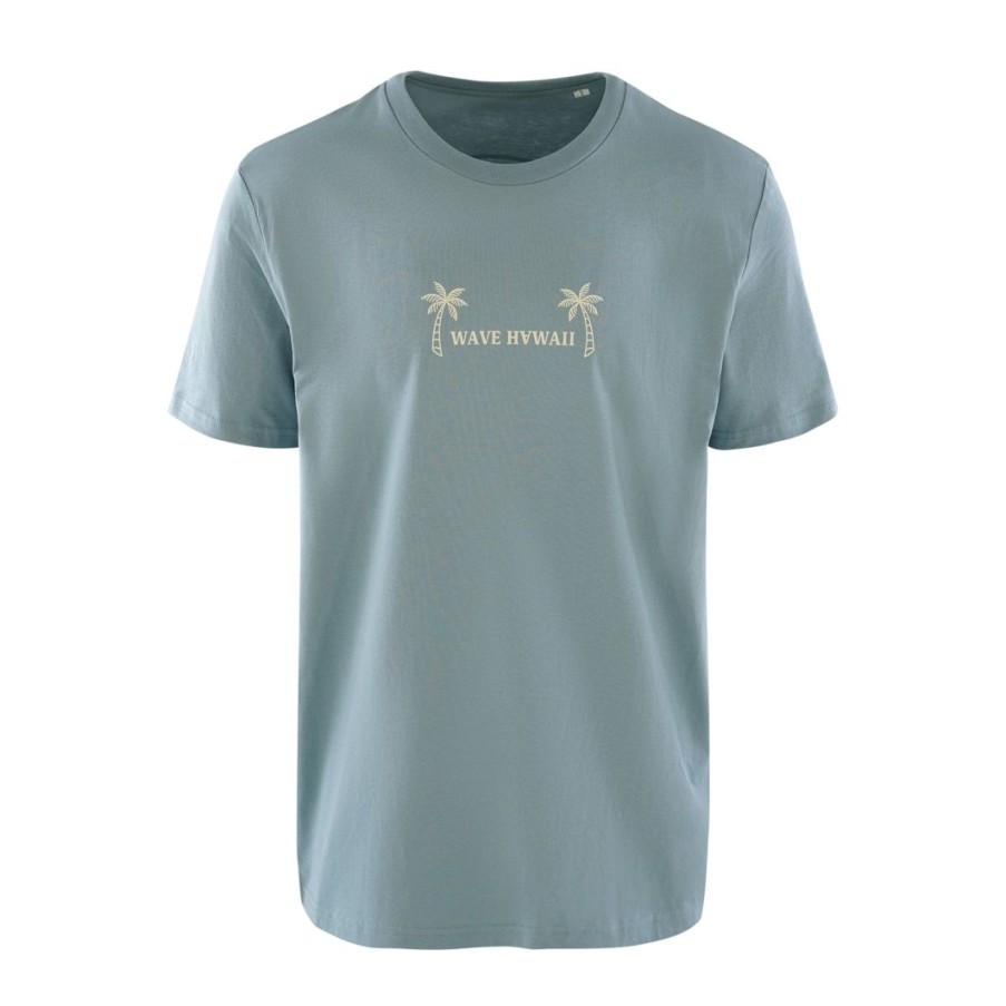 Unser Sortiment WAVE HAWAII | T-Shirt Waimea Men, Citadel Blue, Bio Baumwolle