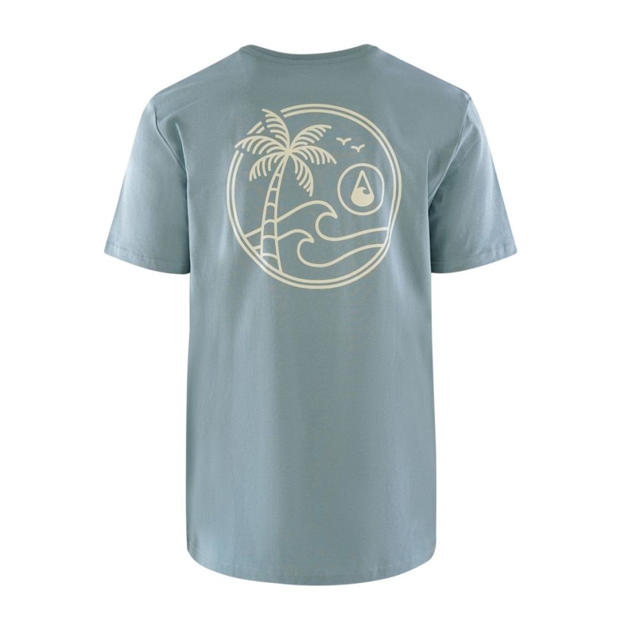 Unser Sortiment WAVE HAWAII | T-Shirt Waimea Men, Citadel Blue, Bio Baumwolle