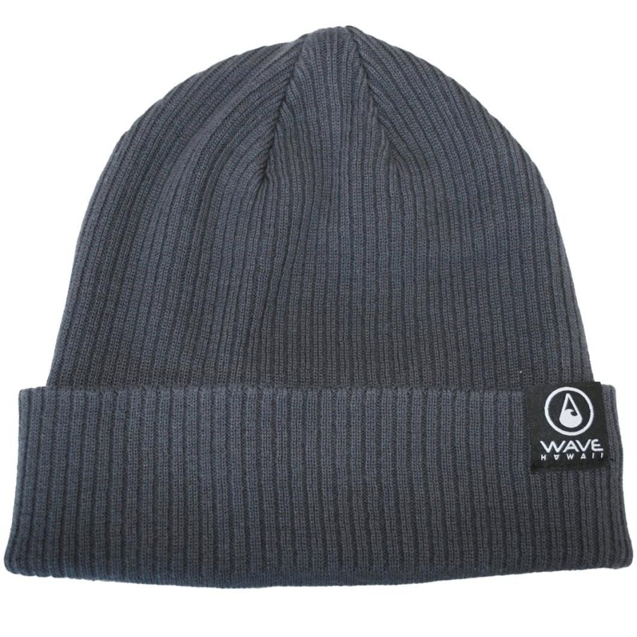 Clothing & Co. WAVE HAWAII | Wave Hawaii Beanie Bio Cotton Grey Graphite