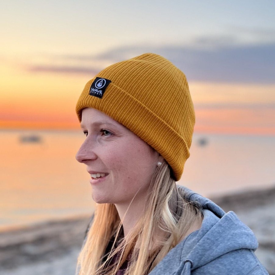 Unser Sortiment WAVE HAWAII | Wave Hawaii Beanie Bio Cotton Mustard