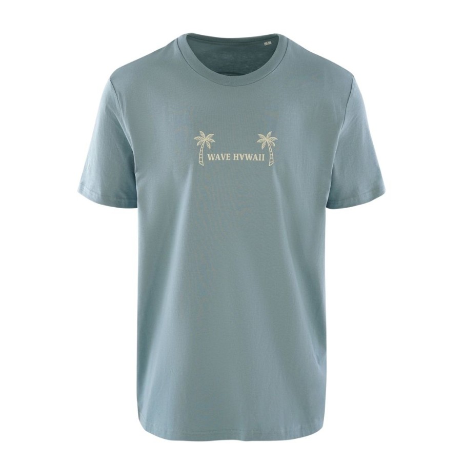 Clothing & Co. WAVE HAWAII | T-Shirt Waimea Men, Citadel Blue, Bio Baumwolle