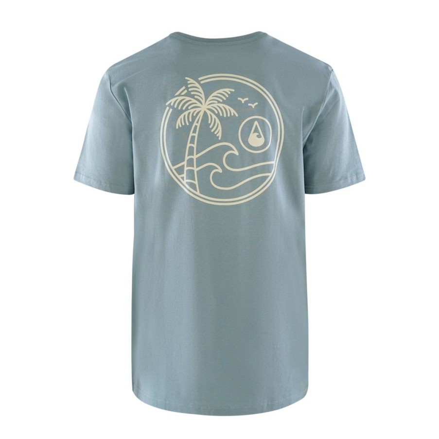 Clothing & Co. WAVE HAWAII | T-Shirt Waimea Men, Citadel Blue, Bio Baumwolle