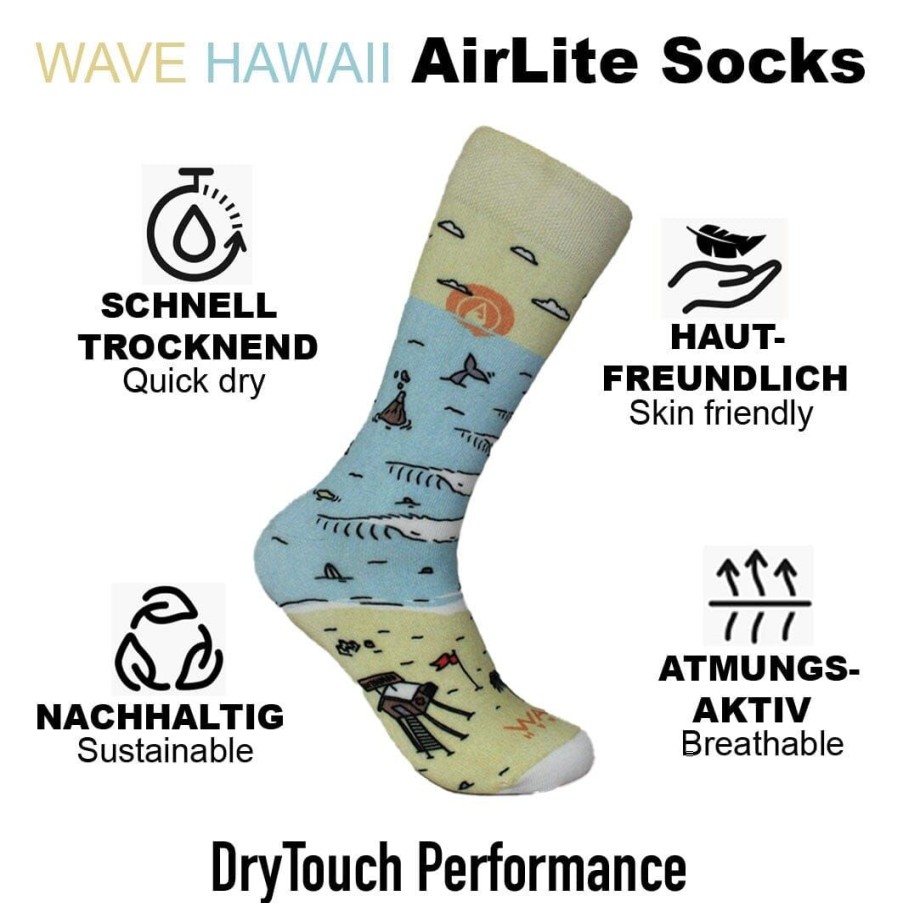 Unser Sortiment WAVE HAWAII | Airlite Drytouch Socks D2